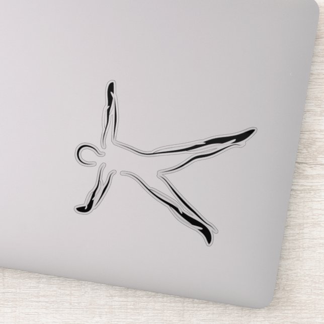 Pilates pose sticker (Detail)