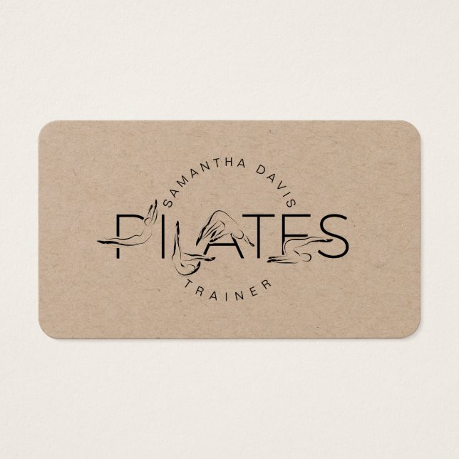 Pilates Poses in Pilates Word (Front)