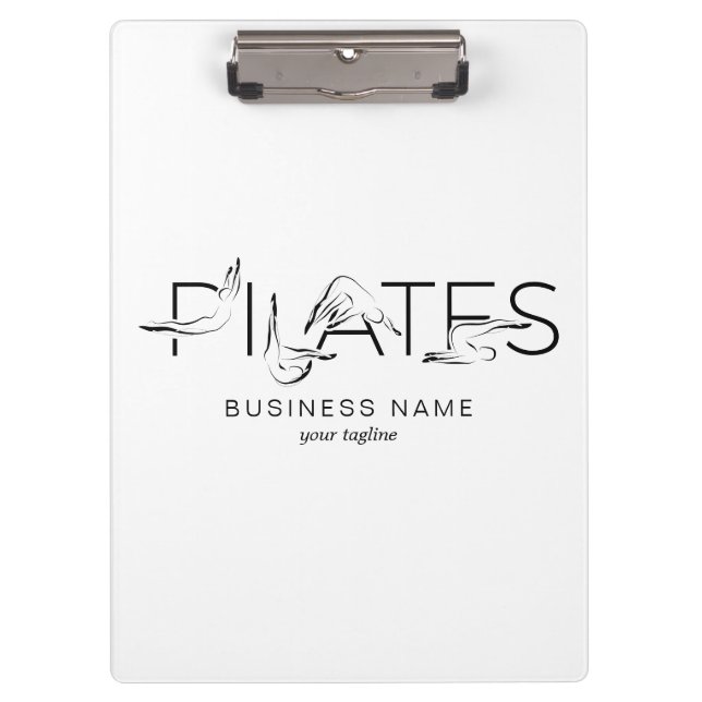 Pilates Poses in Pilates Word Clipboard (Front)