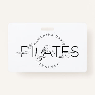 Pilates Poses in Pilates Word ID Badge