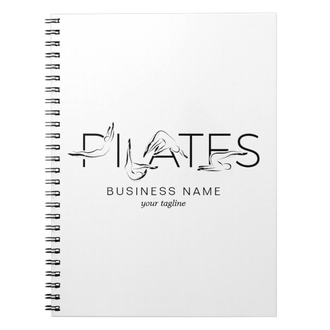 Pilates Poses in Pilates Word Notebook (Front)