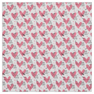 Pilates Poses Seamless Pattern in light red colour Fabric