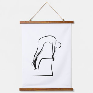 Pilates Pull Up Pose - Wunda Chair Hanging Tapestry
