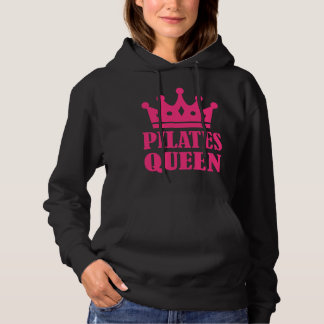 Pilates Queen Crown Fitted Hoodie