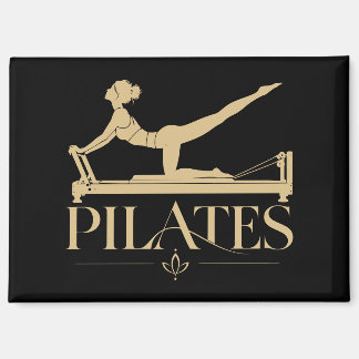 Pilates Reformer Beige and Black Magnet