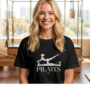 Pilates Reformer Pale Pink Graphic T-Shirt