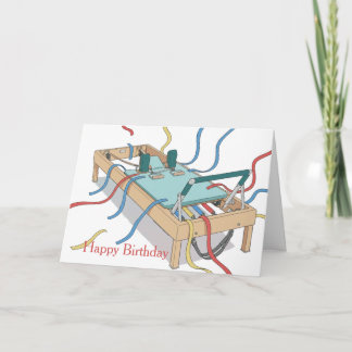 Pilates Reformer Streamer Birthday Card