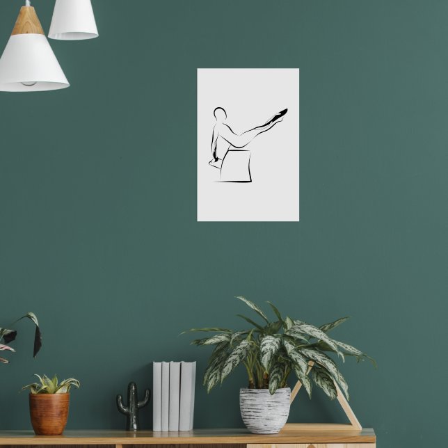Pilates Reverse Swan Teaser Pose - Wunda Chair Poster (Living Room 1)