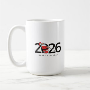 Pilates Santa Happy New Year Coffee Mug