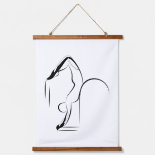 Pilates Scorpion pose - ladder barrel Hanging Tapestry