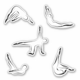 Pilates Scrapbook Stationery Stickers