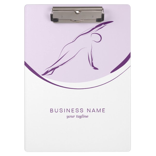Pilates Side Bend pose | Colour Clipboard (Front)