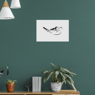 Pilates Single Leg Stretch - Mat Poster