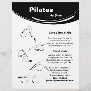 Pilates studio flyer