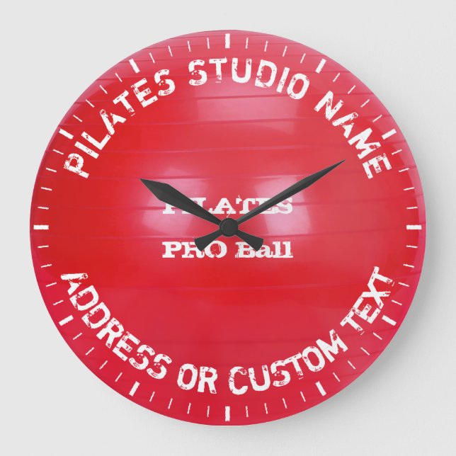 Pilates Studio Owner Pilates Class Pilates Teacher Large Clock (Front)