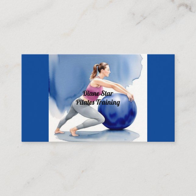 Pilates Training  Business Card (Front)