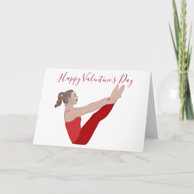 Pilates Valentine's Day Card (Front)