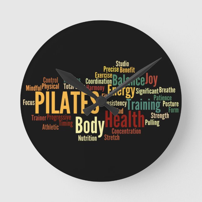 PILATES Wall Clock (Front)