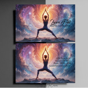 Pilates Yoga Instructor Cosmos Business Card