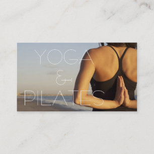 Pilates Yoga Instructor Meditation Spiritual Business Card