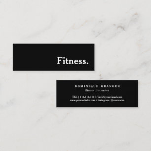 Pilates Yoga Instructor Teacher Mini Business Card