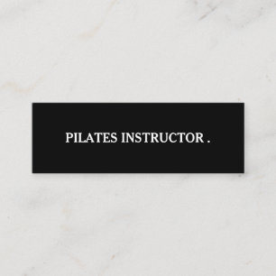Pilates Yoga Instructor Teacher Mini Business Card