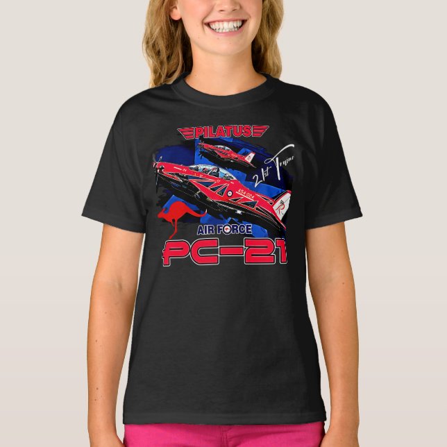 Pilatus PC-21 Advanced Pilot training Aircraft T-Shirt (Front)