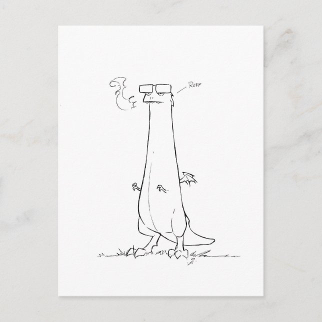 Pilchard The Dragon Postcard (Front)