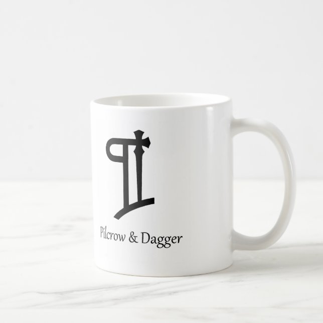 Pilcrow & Dagger Coffee Mug (Right)
