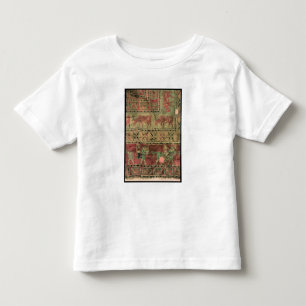 Pile carpet depicting horses and riders toddler T-Shirt