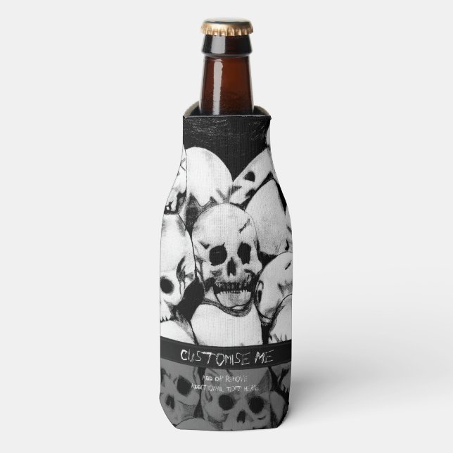Pile-O-Skulls Bottle Cooler (Bottle Front)
