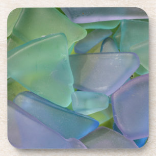 Pile of blue beach glass, Alaska Coaster