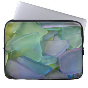 Pile of blue beach glass, Alaska Laptop Sleeve