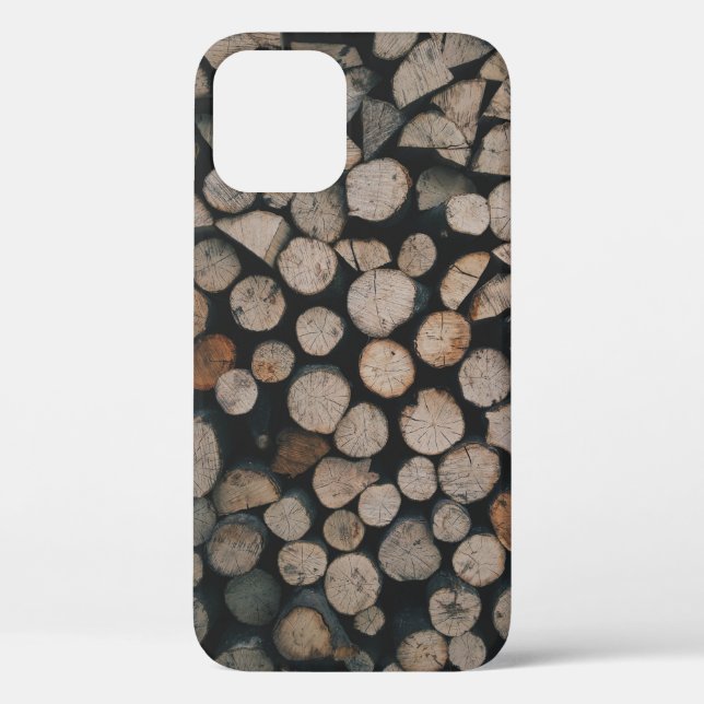 Pile of brown fire woods Case-Mate iPhone case (Back)