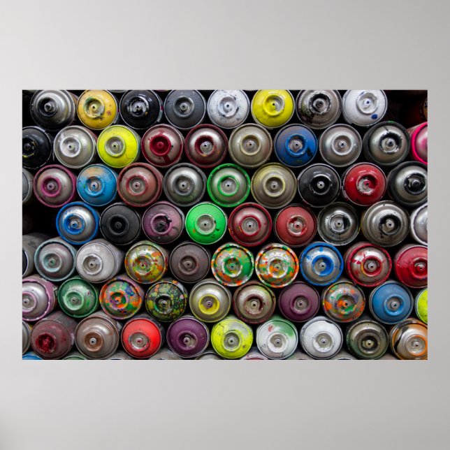 Pile of butane can poster (Front)