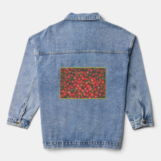 "Pile of Cherry Fruit" Cute Photo. Buy Now Denim Jacket