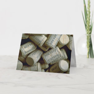 Pile of corks card
