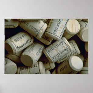 Pile of corks poster