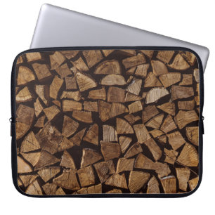 Pile of firewoods laptop sleeve