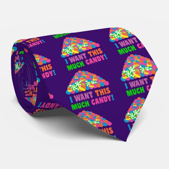 Pile of Halloween Candy Tie (Rolled)