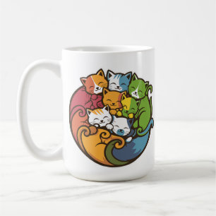 Pile Of Kitty Cats Funny Cute Cat Lover  Coffee Mug