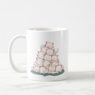 Pile Of Kitty Cats Funny Cute Cat Lover Coffee Mug