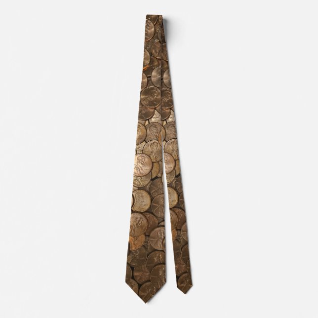 Pile of Pennies Necktie (Front)