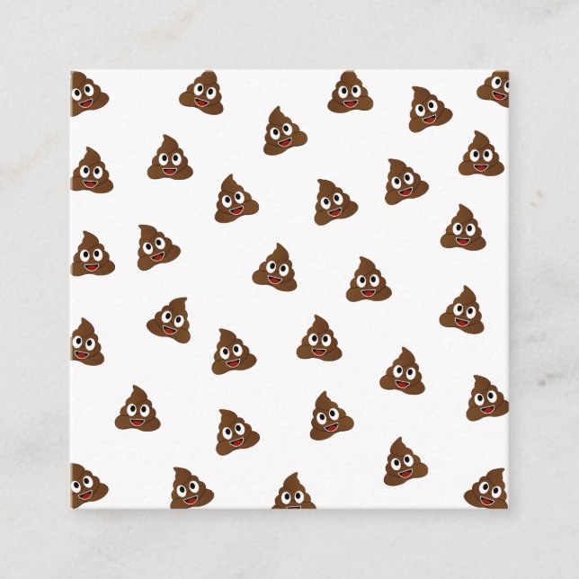 Pile of Poo emoji smiling poops Enclosure Card (Front)