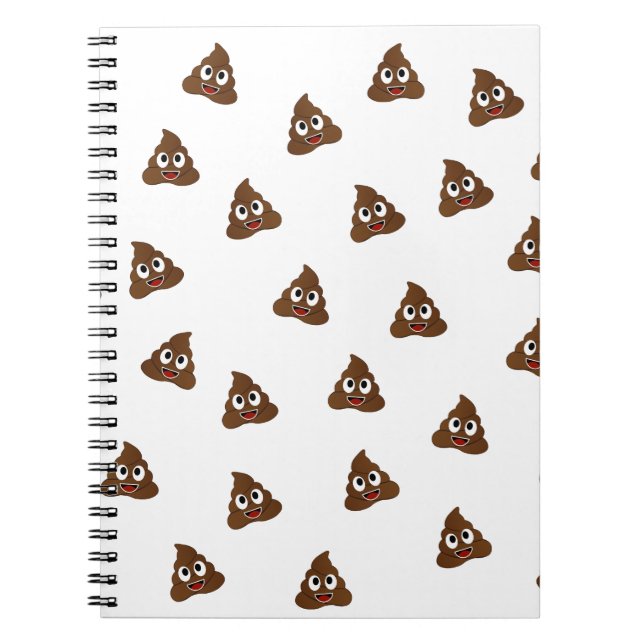 Pile of Poo emoji smiling poops Notebook (Front)