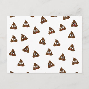 Pile of Poo emoji smiling poops Postcard