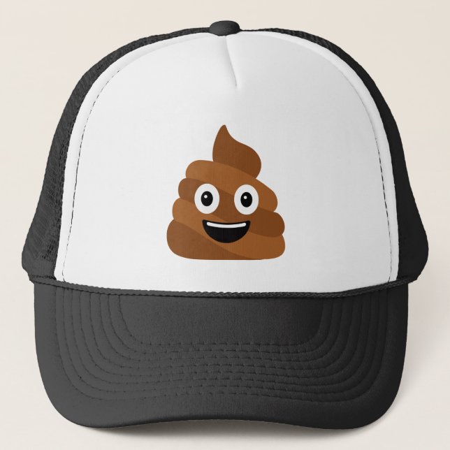Pile of Poo Emoji  Trucker Hat (Front)