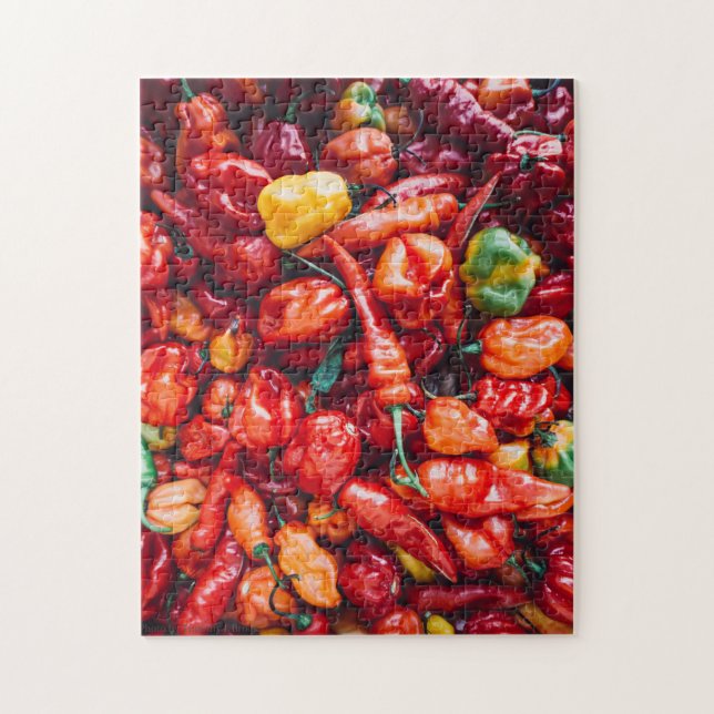 Pile of Red Chilli Peppers Jigsaw Puzzle (Vertical)