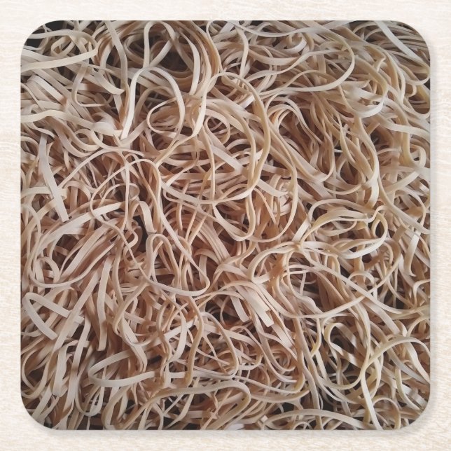 Pile of Rubber Bands Coaster Set (Front)