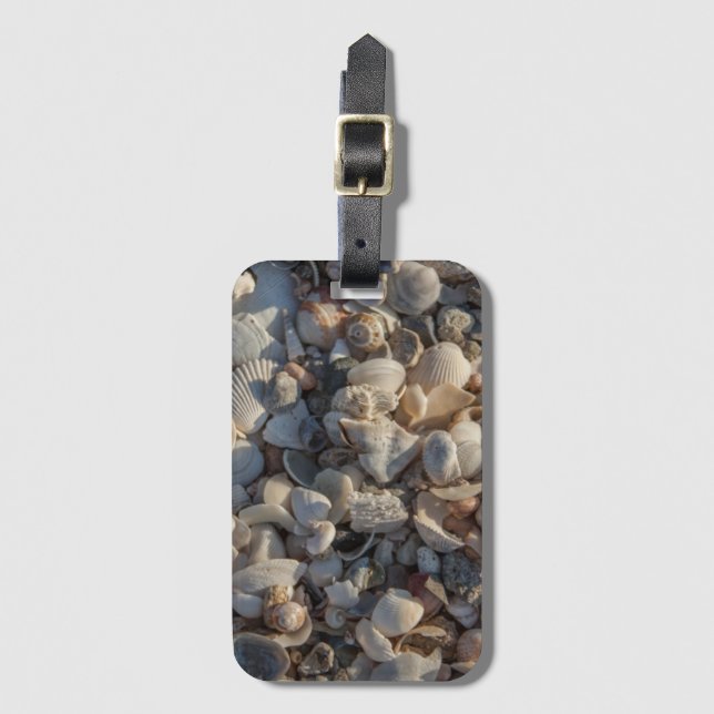 Pile Of Seashells Luggage Tag (Front Vertical)